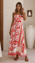 Load image into Gallery viewer, Summer Geometric Abstract Print Vacation Large Swing Cami Dress Women Dress