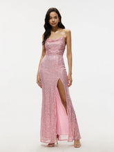 Load image into Gallery viewer, Spring Summer Dress Sleeveless Cami Dress Slim Fit Sheath Sequined Dress