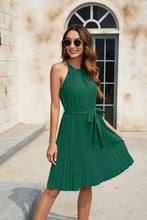 Load image into Gallery viewer, Spring Summer Women Clothing Solid Color Waist Tight Cami Dress Party Party Dress V neck Sleeveless Hem Dress