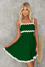 Load image into Gallery viewer, Summer Fresh Sweet Solid Color Sexy Strap Short Dress