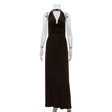 Load image into Gallery viewer, Sexy Halterneck Vest Dress Women Long Backless Party Evening Dress