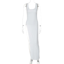 Load image into Gallery viewer, Women Clothing Summer Street Shooting Personality Slim Fit Split Shoulder Strap Dress