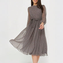 Load image into Gallery viewer, Vacation Casual Floral Lace up Waist Controlled Dress Women Spring Summer