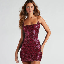 Load image into Gallery viewer, Women Clothing Summer Sequ Sexy Suspenders Package Hip Slim Mini Dress