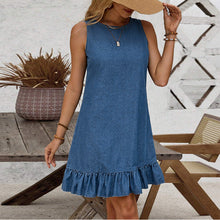 Load image into Gallery viewer, Women Clothing Summer Sleeveless Denim Dress