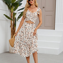 Load image into Gallery viewer, Women Clothing Spring Summer Printed Halter Dress Holiday Beach Dress
