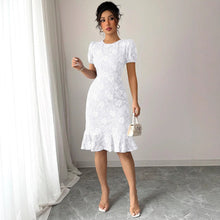 Load image into Gallery viewer, Summer Slim Fit Sheath Knee Length Office Casual All Matching Dress