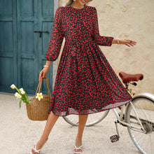 Load image into Gallery viewer, Vacation Casual Floral Lace up Waist Controlled Dress Women Spring Summer
