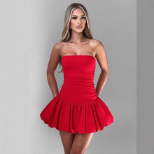 Load image into Gallery viewer, Women Clothing Bud Dress Sexy off the Shoulder Solid Color Tube Top Sleeveless Dress