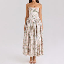 Load image into Gallery viewer, Sexy Printing Slip Dress Summer Slim Fit Backless Maxi Dress Elegant High Sense Summer Beautiful Dress