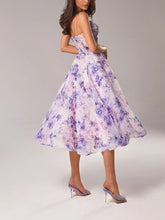 Load image into Gallery viewer, Summer Women Clothing Tube Top Sleeveless Printed Large Swing Dress