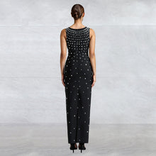 Load image into Gallery viewer, Women Wear Drilling U Collar Sleeveless Sheath Tight Dress