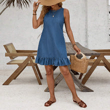 Load image into Gallery viewer, Women Clothing Summer Sleeveless Denim Dress