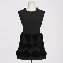 Load image into Gallery viewer, French Elegant Summer High Sense Stitching Floral Backless Design Short Dress Women Summer