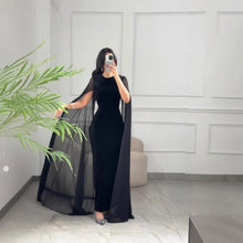 Load image into Gallery viewer, Autumn Winter Women Clothing Middle East Velvet Sheath Sleeve Dress