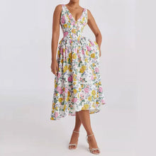 Load image into Gallery viewer, Women Clothing Elegant Backless Printing Sexy Suspenders Dress