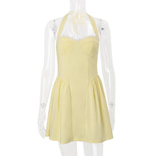 Load image into Gallery viewer, Women Clothing Summer Sexy Square Collar Elegant Backless Solid Color Halter Waist Dress