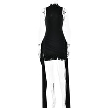 Load image into Gallery viewer, Spring Dress Sexy Solid Color round Neck Sleeveless Hip Bag Lace