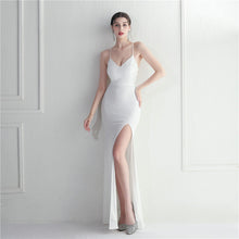 Load image into Gallery viewer, Nightclubs Dinner Ceremony Performance Evening Dress Crisscross