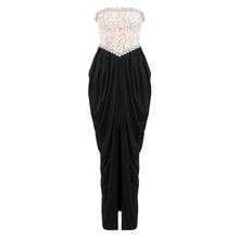 Load image into Gallery viewer, Sexy Women Lace Bead Strapless Dress High Elastic Split Long Dress