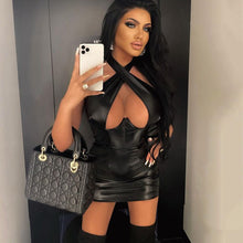 Load image into Gallery viewer, Spring Popular Halter Sexy Topless Slimming Sheath Sleeveless Dress Women Dress
