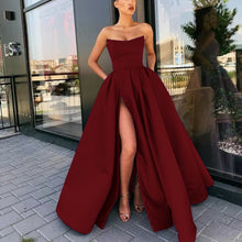 Load image into Gallery viewer, Dress Performance Dress Sexy Tube Top Split Long Cocktail Host Evening Dress