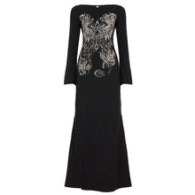 Load image into Gallery viewer, Arrival Dark Street Retro Printed Sexy Long Sleeved Dress Women Split Niche Dress