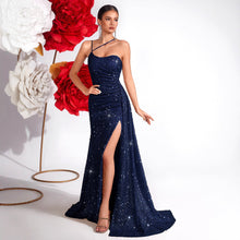 Load image into Gallery viewer, High End Heavy Industry High Grade Elegant Slim Fit Sequined Dress Light Luxury Party Ladies Evening Dress
