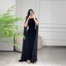 Load image into Gallery viewer, Autumn Winter Women Clothing Middle East Velvet Sheath Sleeve Dress