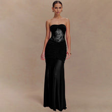 Load image into Gallery viewer, Summer Sleeveless Tube Top Dress Sexy Pleated Hollow Out Cutout Slim Dress for Women
