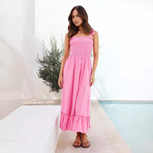 Load image into Gallery viewer, Fresh Sweet Simple Solid Color Sling Dress