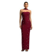 Load image into Gallery viewer, Women Wear Elegant Rhinestone Sheath Tube Top Dress