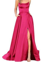 Load image into Gallery viewer, Bridesmaid Dress Long Maxi Dress Small Trailing Strap Solid Color Cocktail Evening Dress