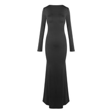 Load image into Gallery viewer, Women Clothing Summer Sexy Long Sleeve Backless Lace Hip Elastic Metal Decoration Dress