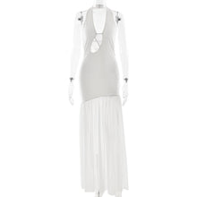 Load image into Gallery viewer, Women Dress Elegant Halter Sexy Cutout Pleated Backless Sheath Dress