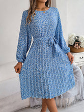 Load image into Gallery viewer, Spring Summer Casual Long Sleeved Floral Large Hem Pleated Women Clothing