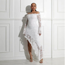 Load image into Gallery viewer, Tube Top Similar to Irregular Asymmetric Dress Solid Color Maxi Dress Women