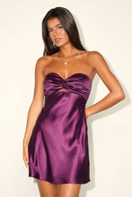 Load image into Gallery viewer, Sexy Women Satin Evening Dress Slim Fit Chest Wrapped Dress Dating Romantic