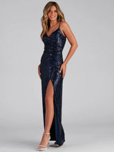 Load image into Gallery viewer, Sequin Sling Dress Summer Host Cocktail Sexy Prom Evening Dress
