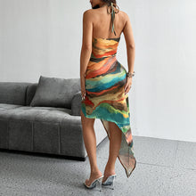 Load image into Gallery viewer, Women Autumn Sexy Backless Lace up Dress