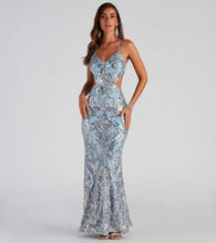 Load image into Gallery viewer, Sexy V Neck Sequ Evening Gown Elegant Cocktail Party Party Dress