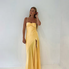 Load image into Gallery viewer, Autumn Socialite Camisole Dress Split Slimming Maxi Dress for Women
