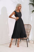Load image into Gallery viewer, Hollowed Out Cropped Outfit Pleated Dress Sleeveless Swing Mid Length Vest Dress Women Women Clothing