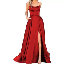 Load image into Gallery viewer, Bridesmaid Dress Long Maxi Dress Small Trailing Strap Solid Color Cocktail Evening Dress