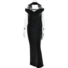Load image into Gallery viewer, Elegant Tube Top Solid Color Dress Sexy Sleeveless Slim Fit Backless Dress