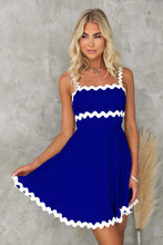 Load image into Gallery viewer, Summer Fresh Sweet Solid Color Sexy Strap Short Dress