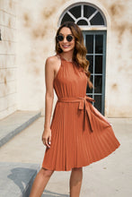 Load image into Gallery viewer, Spring Summer Women Clothing Solid Color Waist Tight Cami Dress Party Party Dress V neck Sleeveless Hem Dress