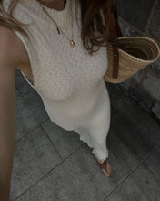 Load image into Gallery viewer, Beach Vacation Sexy Dress Knitted Sleeveless Tassel Maxi Dress Summer Women
