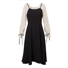 Load image into Gallery viewer, Women Element Spring Autumn Elegant Slimming Dress Elegant Office False Two-Piece Patchwork Dress for Women