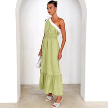 Load image into Gallery viewer, Summer Casual Lace up Solid Color Dress